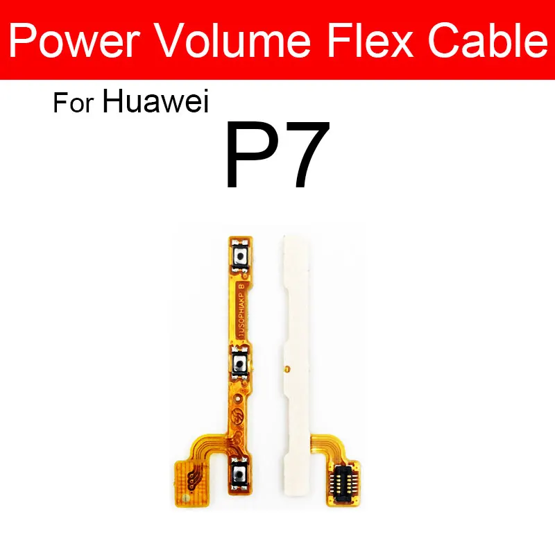 Power Volume Buttons Flex Cable For Huawei P7 P8 P9 P10 P20 Pro P10 P9 Plus P9 P8 Lite Mini 2016 2017 Side Keys Switch Flex Part