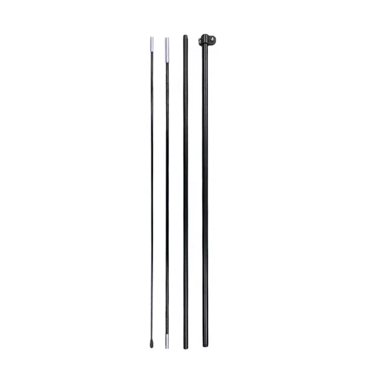 

【Hot】Outdoor Full Fiber Glass Beach Flag Pole American 5 Meter 15 Foot Knife Teardrop Shape 3 Aluminum 1 Fiberglass Feather Flag