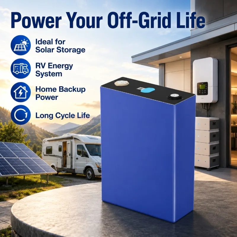 3.2V 280Ah LF280K Grade A LiFePO4 Battery Cell 6000 Cycles for Solar RV Outdoor Energy Storage Backup DIY Prismatic Battery Cell