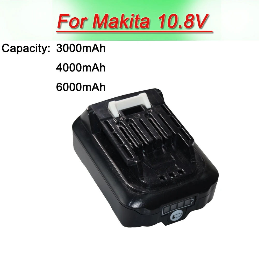 For Makita 10.8V 3000mAh/4000mAh/6000mAh  lithium-ion batteries  197390-1 BL1015 1973901 BL1041B BL1015B BL1020B