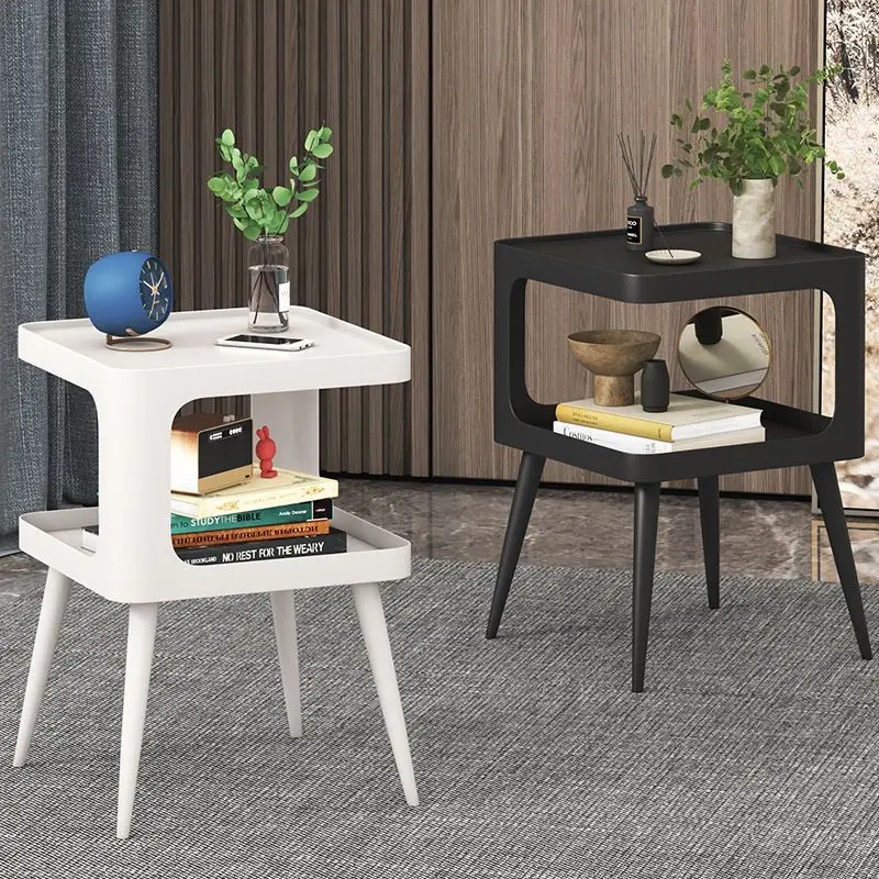 

Прикроватная тумбочка F7NN1 для гостиной, современная, простая, из кованого железа, угловая, в скандинавском стиле, для небольшой квартиры