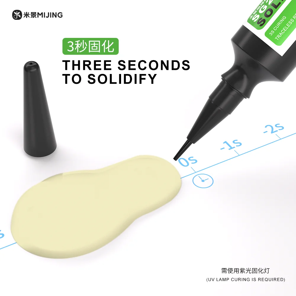 Mijing SG22 Motherboard Fast Curing Solder Mask Nano Oil for Motherboard Repair BGA PCB Anti-ink Paint Rework Repair Flux Tool