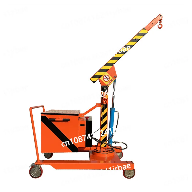 Fully electric small mobile crane crane transporter
