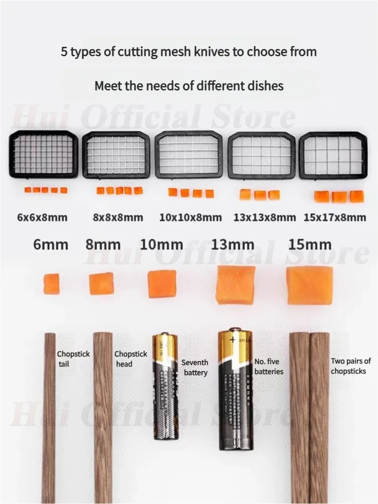 LX EV19 Multi-functional Fruit and Vegetable Dicing Machine 5L Dicing Maker Vegetable Cutter Slicer Dicer Shredder Slicer