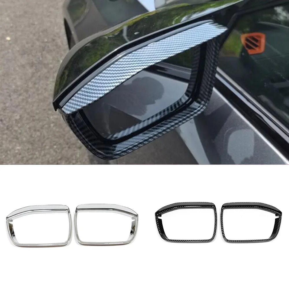 

ABS Car Rearview Mirror Block Rain Eyebrow Cover Trim For Changan UNIV UNI-V 2023-2024 Accessories Exteriors Decoration Styling