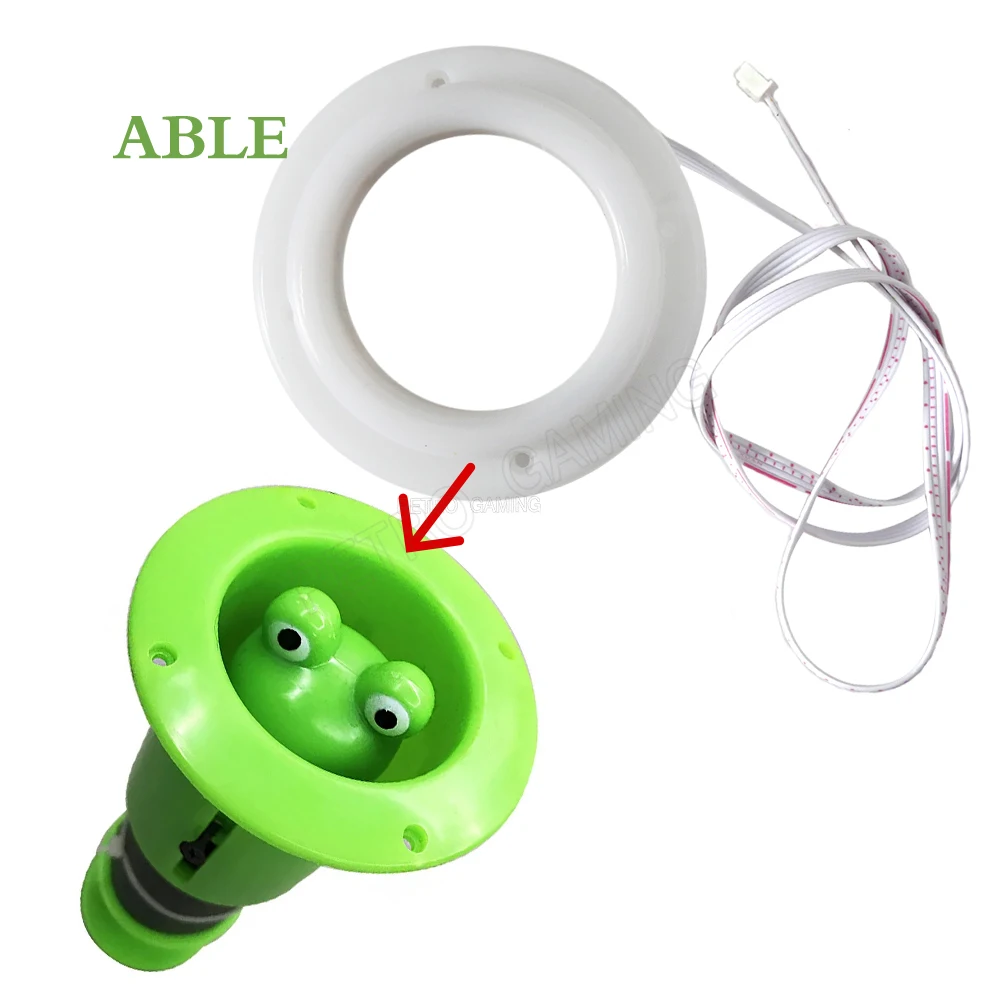 Anillo LED para golpear la cabeza del ratón para niños, 1 piezas, funciona con monedas, Arcade, whac-a-mole, Hit Mouse / Frog Hammer, piezas de máquina de juego