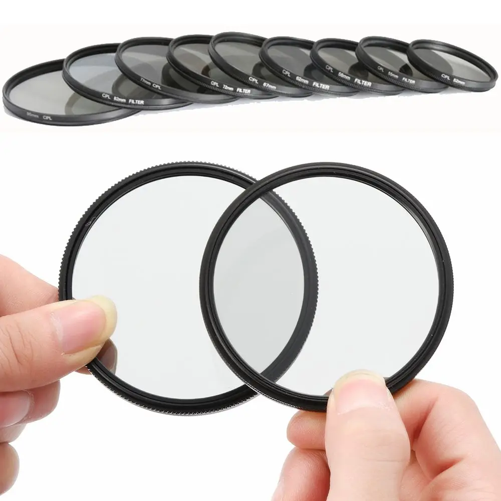 

37/49/52/55/58/62/67/72/77/82mm Photography DSLR Polarizing Camera Lens Filter CPL For Canon Nikon Sony