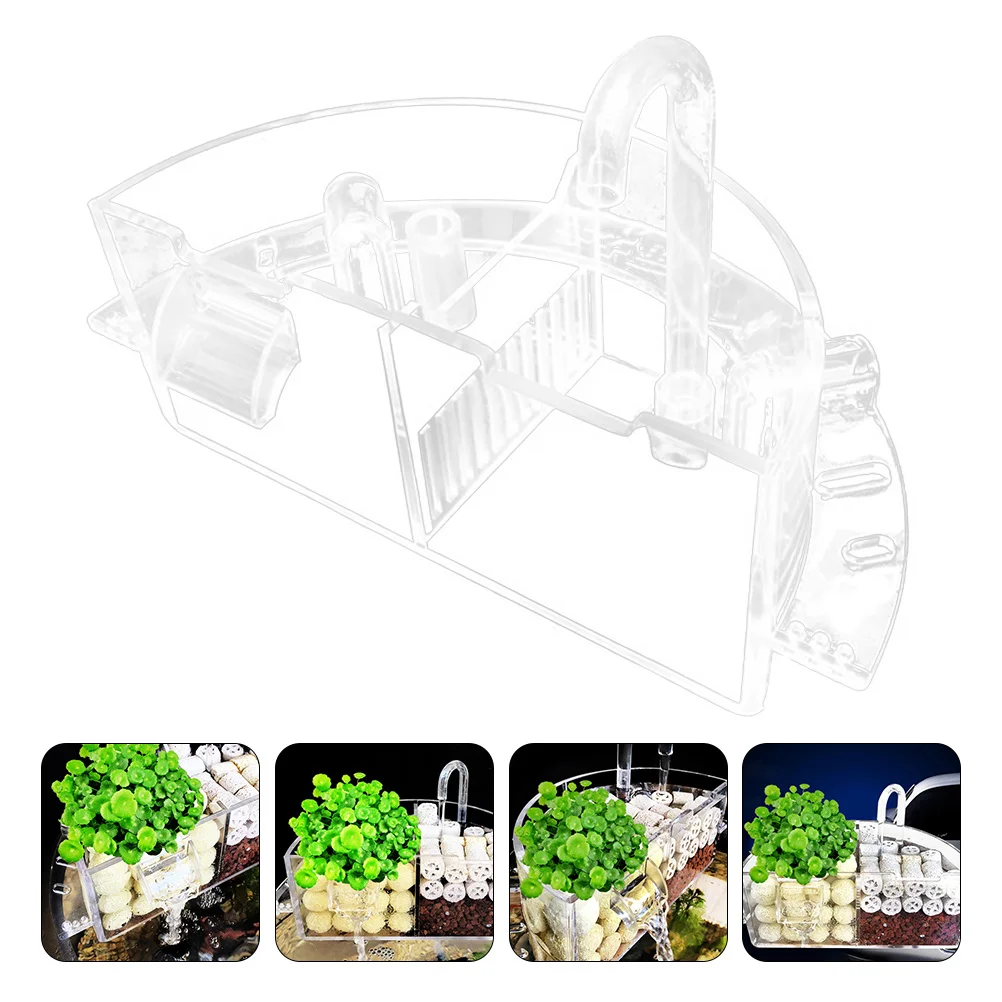 

3 in 1 Silent Aquarium Filter Multifunctional Fish Tank Oxygen Pump High Density Digestives Fine Impurities Removal Stable Water