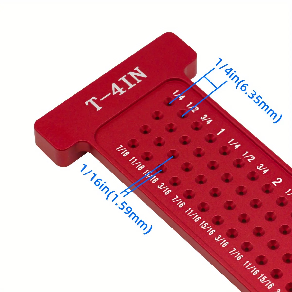 Houtbewerking Metrisch/Inch T-Vierkant Gat Schrijven Zakliniaal Lijntekening Markering Gauge Timmerman Haakse Gradenboog Layout