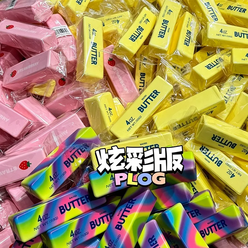 Superweicher Butterstick-Milchriegel, langsam aufsteigendes Squishy-Spielzeug, Stressabbau-Quetschspielzeug, Fidget-Spielzeug für Büro und Klassenzimmer, Angstlinderung für Erwachsene