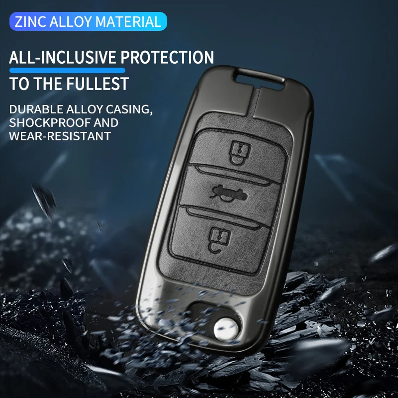 Funda para llave de coche para Changan CS15 Eado CS35 Plus CS55 CS75 J35 F70 CS95 CS85 CS1 Alsvin V3 V5 V7, accesorio para llavero