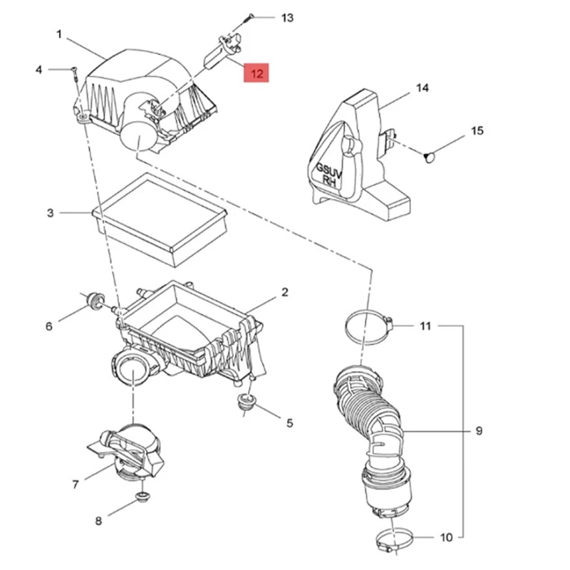 MAF Mass Air Flow Sensor For Buick Encore Verano Chevrolet Trax Sonic Cruze Spare Parts 0280218419 12671624 0280218273 13432262