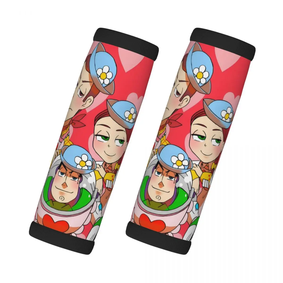 

Пользовательские ручки для багажа «История игрушек», ручки для упаковки, 2 шт., неопреновые чемоданы, дорожные аксессуары для багажа, подплечник для рюкзака