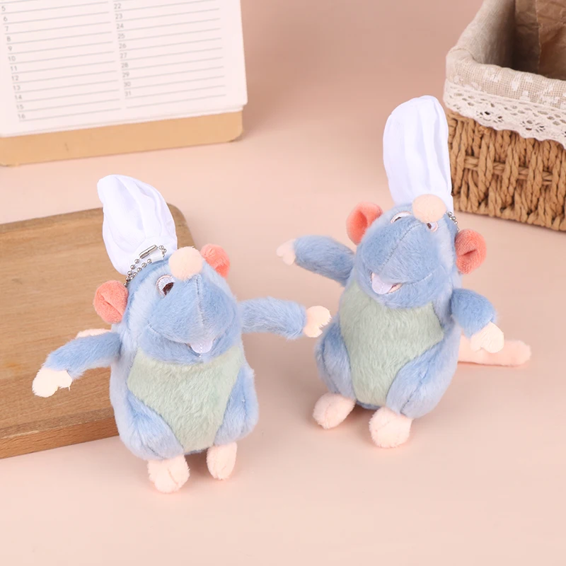 

Cute Ratatouille Pendant Plush Toy Doll Keychain Mouse Chef Plush Stuffed Dolls Keyring Backpack Charms Girl Bag Car Decor Gifts