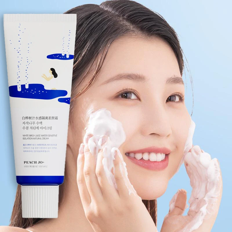 Apprêt de maquillage hydratant pour femmes, crème coréenne de soulagement de la Sap de bouleau, soin apaisant, beauté, Lifting du visage, crème lisse éclaircissante