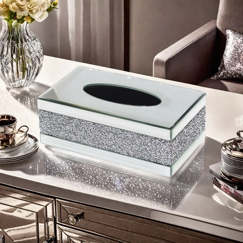 

tissue box living room high value high sense light luxury creative hotel simple style desktop bathroom cross-border pumping box