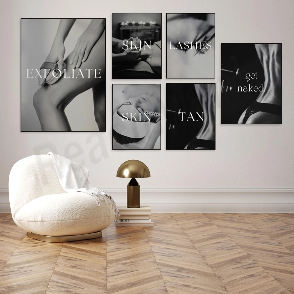 Beautician art, skin care skin care art, eyelashes props, tanning salon, beauty salon decoration, spa center wall poster