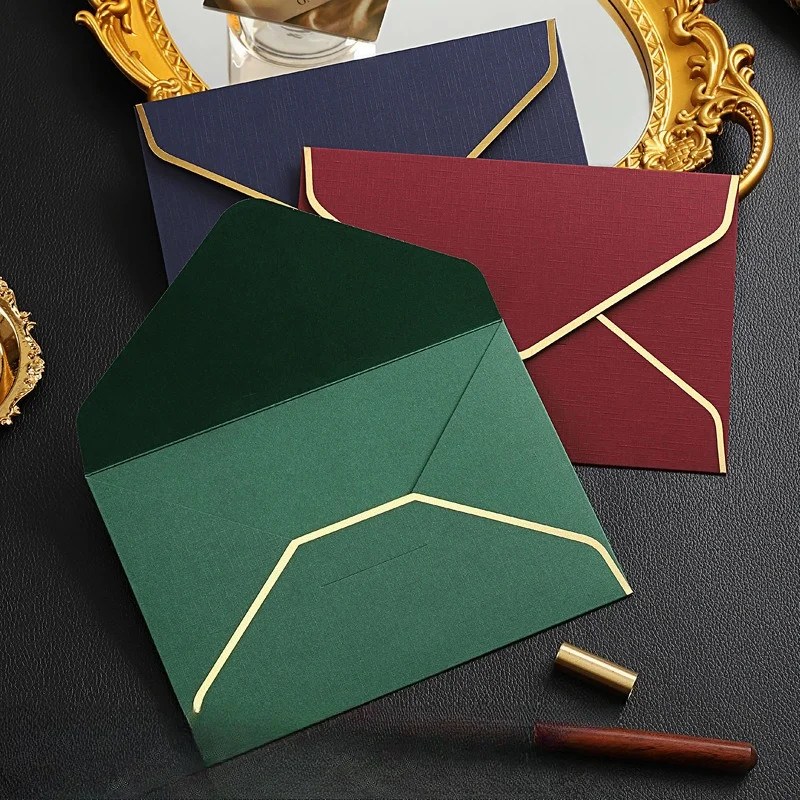 Spot Goods Hot Stamping Special Paper Business Envelope Custom Design Printing Envelope Bag for Office Use Envelope Mailers