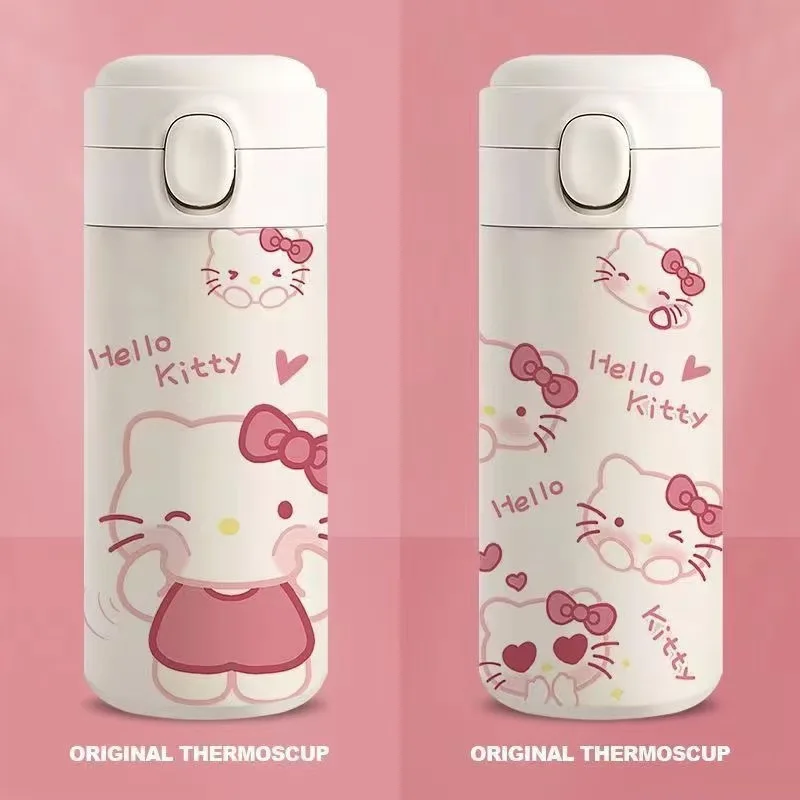 High-looking Sanrio Kitty thermos cup, niche cute lightweight portable large-capacity water bottle for girls