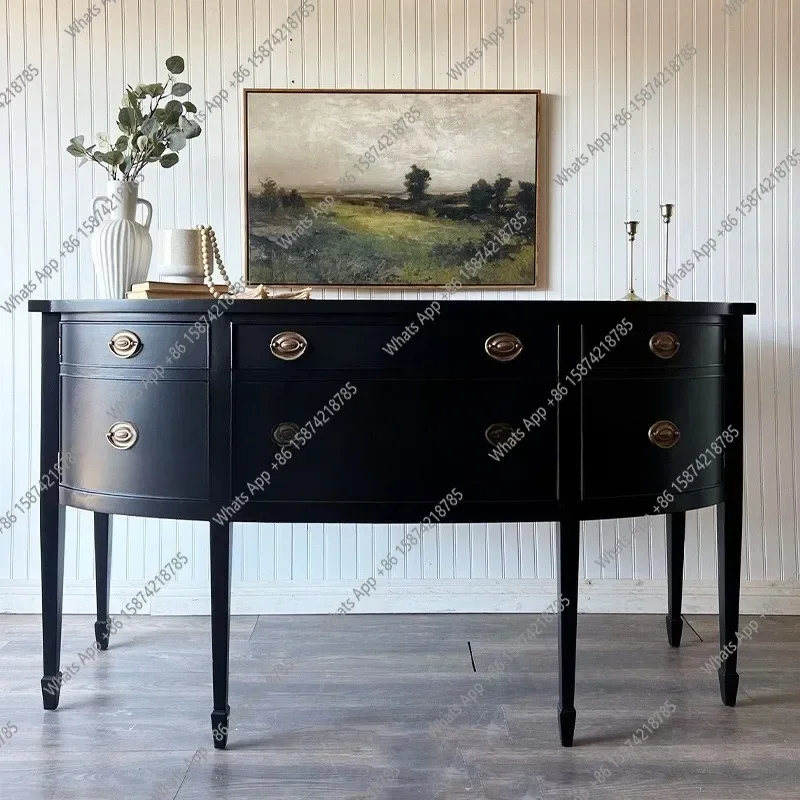 

K C69 Retro Light Pickup French Retro Solid Wood Porch Cabinet American Retro Decorative Cabinet Entrance Foyer Cabinet Locker B