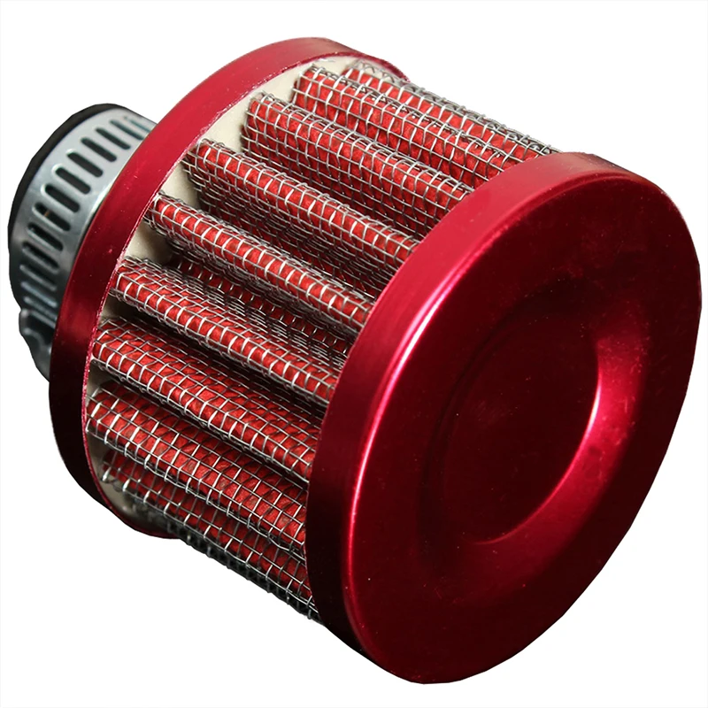 12MM AIR FILTER CONE OIL RECOVERY STEAM CAR MOTORCYCLE RED