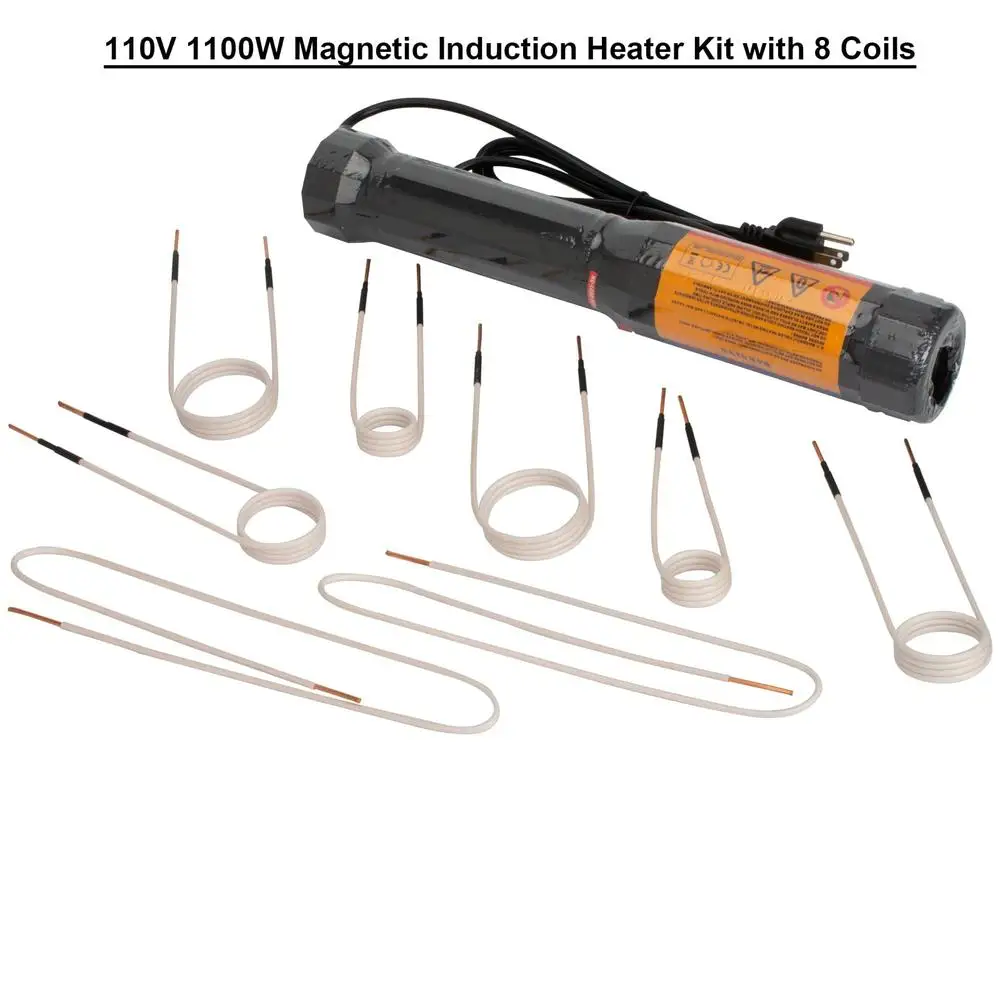 Magnetic Induction Heater Kit 1100W 110V Flameless Heat Coil Set Rusty Screw Removal & Metal Components