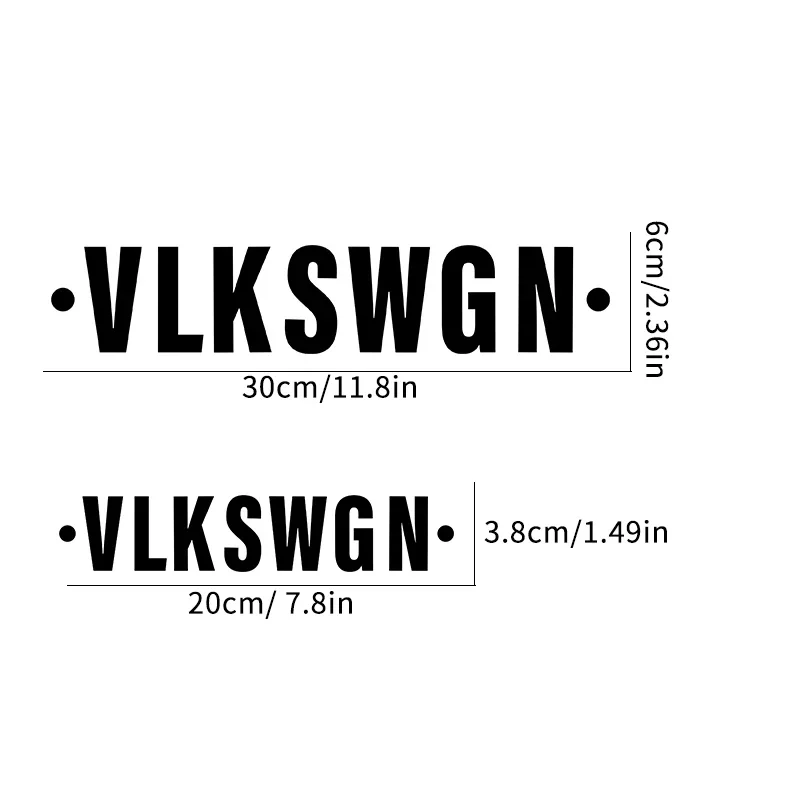 Vlkswagn-ملصقات سيارة مقاومة للماء ، شارات نوافذ أمامية وخلفية ، ديكور إبداعي لـ vkswagn vw ، 1 ، جديد