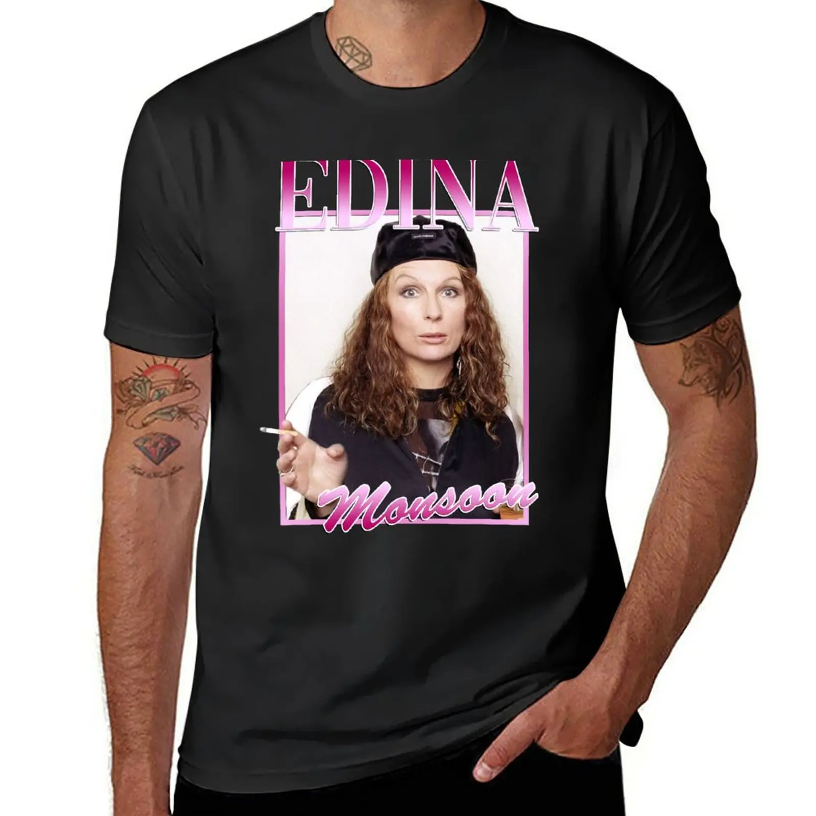 Edina Monsoon Ab Fab T-Shirt graphics plus size tops Men's t-shirt