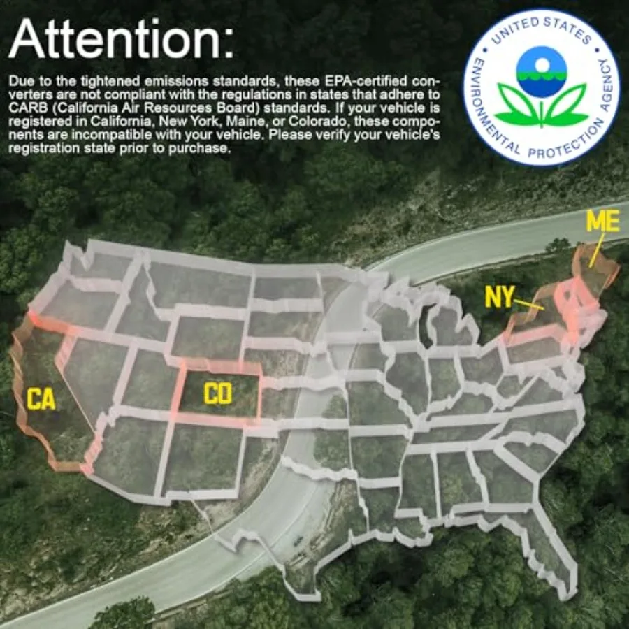 Hochfluss-Katalysator mit Direktpassungsdesign für 20122017 Accent 20122014 Kia Rio und 20122016 Kia Soul 1.6L I4-Motor