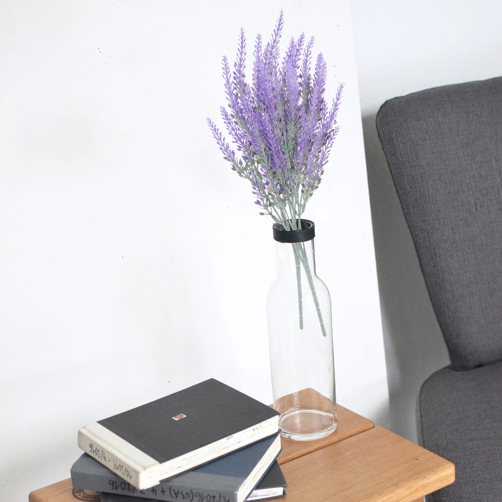 

5pcs Artificial Lavender Flowers Simulation Plastic Plants For Home Garden Office Decor Vase Arrangements Wedding Party