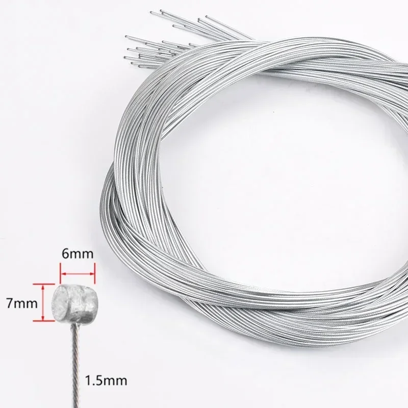 1.8/2M MTB Bicycle Brake Line Bicycle Derailleur Cable Line Core Fixed Gear Shifter Gear Brake Cable Set Core Inner Wire Parts