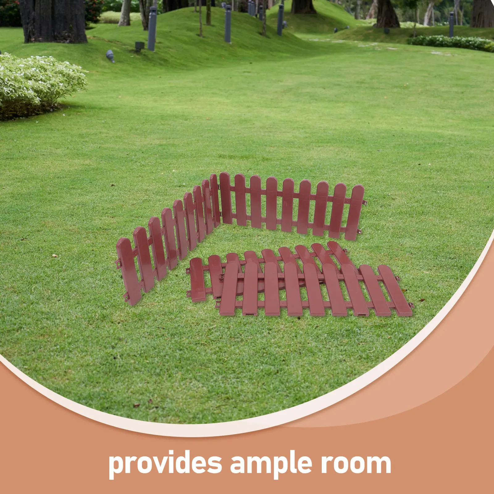 4Pcs Outdoor Pet Fence Small Animal Enclosure Tortoise Playpen Modular Design Garden Lawn Border Decorative Animal Barrier