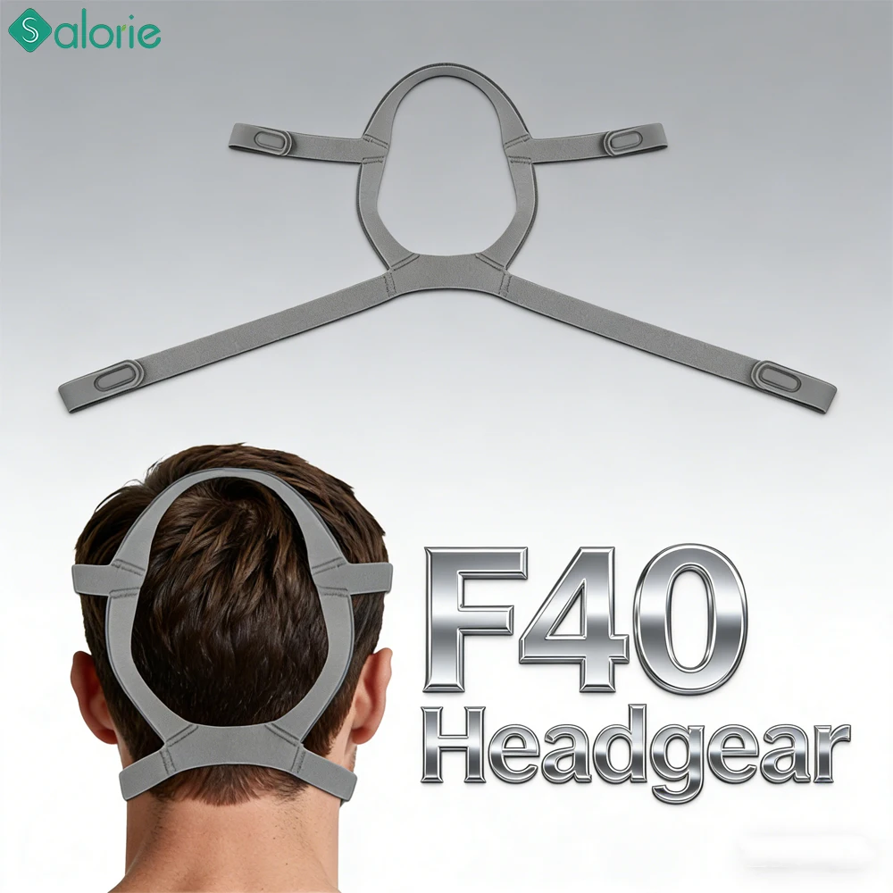 Secure Fit F40 Replacement Headgear for AirFit F40 CPAP Mask - Adjustable F40 Ventilator Headband Designed for Comfortable Wear