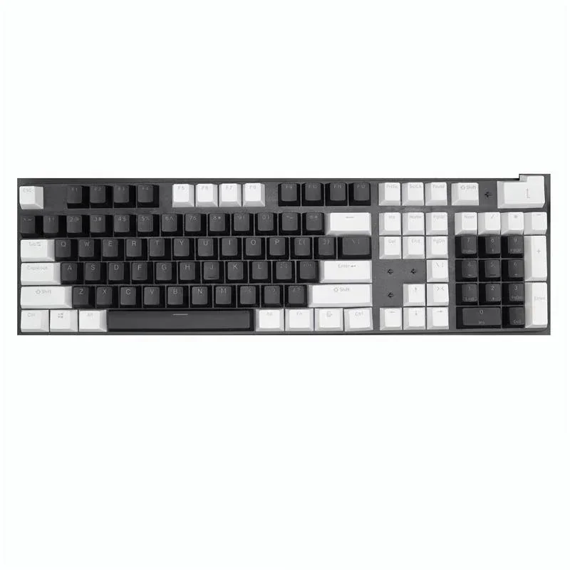 

104 Key PBT Keycap Double-shot Green White XVX Keycaps Kit Backlit Cap For Wireless Mechanical Gaming Keyboards