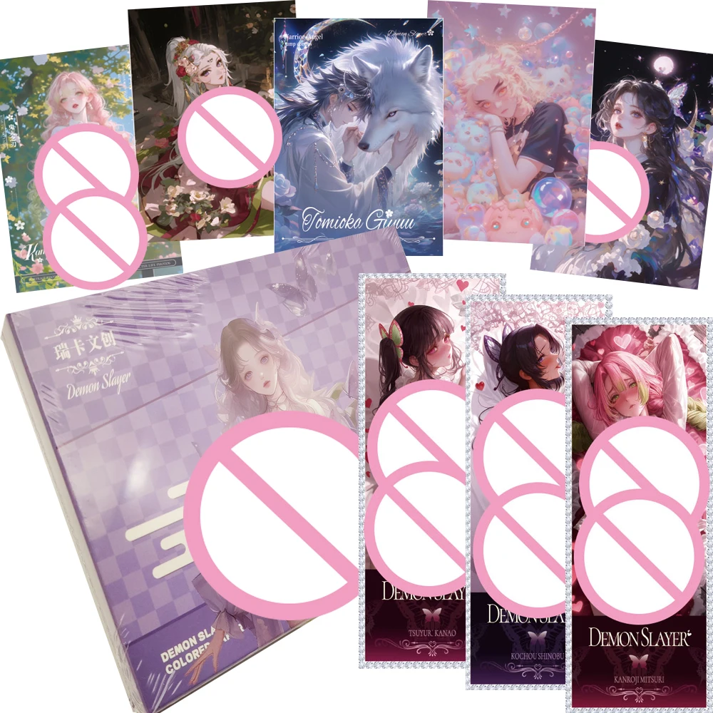 

Demon Slayer Creative Collection Cards Kanroji Mitsuri Anime Cosplay Uniform Temptation Acrylic Color Paper Cards Birthday Gifts