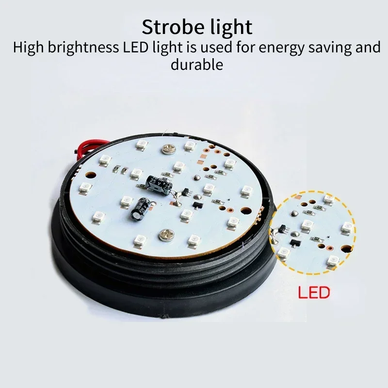 12V/24V/220V Strobe Siren Alarm Waterproof Safely Security Alarm Strobe Anti-theft Alarm Warning Light  Flashing Led Strobe Lamp