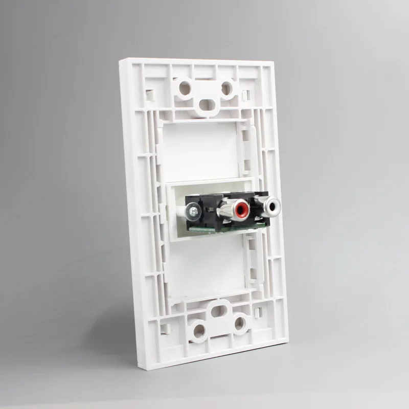 Double audio socket panel 2RCA audio panel 2RCA Wall Plate multimedia panel
