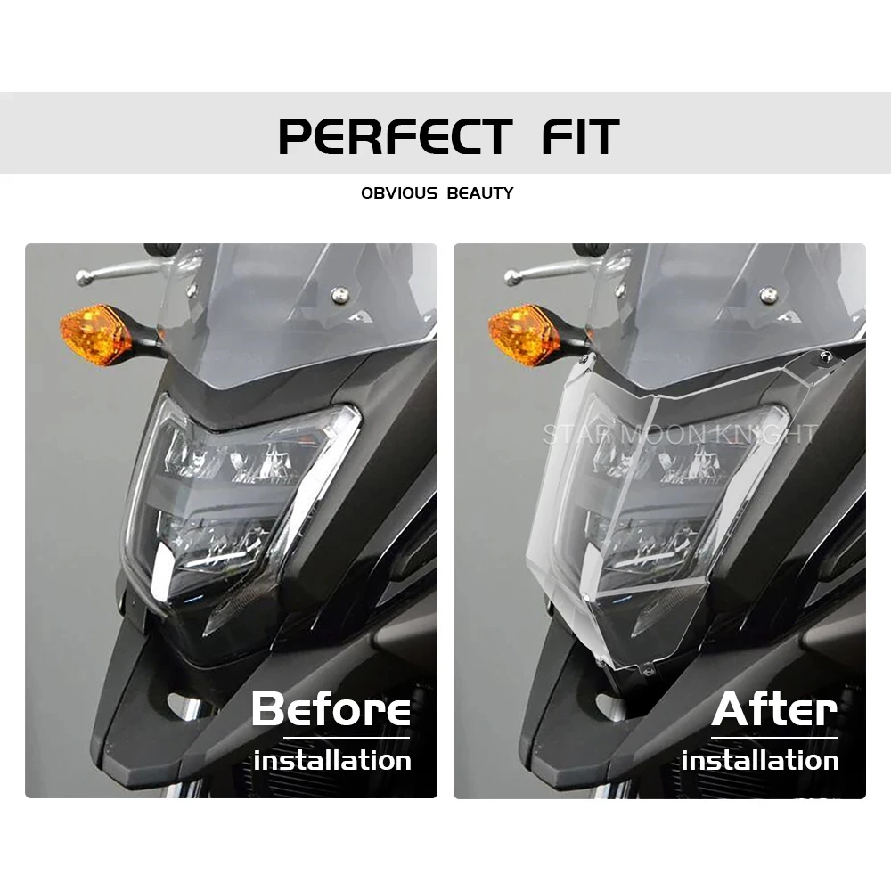 For Honda NC750X NC 750 X 2016 - 2018 2019 2020 Motorcycle Accessories Headlight Protector Light Cover Protective Guard Acrylic