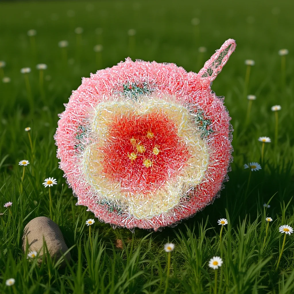 

Flower Dish Towel Premium Reusable Non-Scratch Absorbent Kitchen Scrub Towels for Tableware Cleaning Bubbles Rich Fast