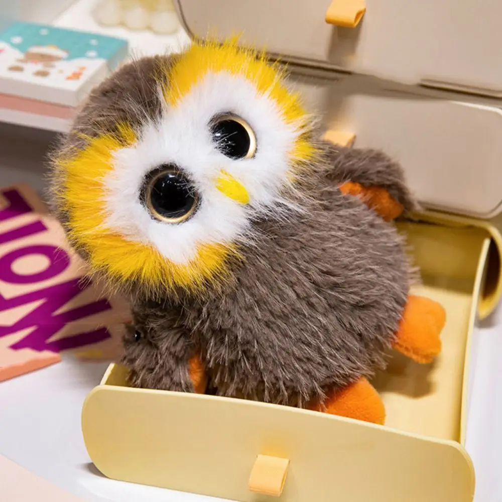 Fluffy Big Eyes Owl Plush Toys Collection Realistic Lovely Stuffed Animals Dolls Ins Soft Simulation Owl Toy