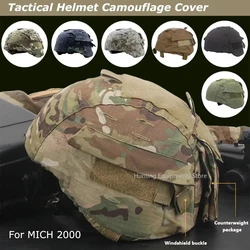 Copertura mimetica per casco tattico per MICH 2000 Airsoft Paintball Accessori antigraffio per casco