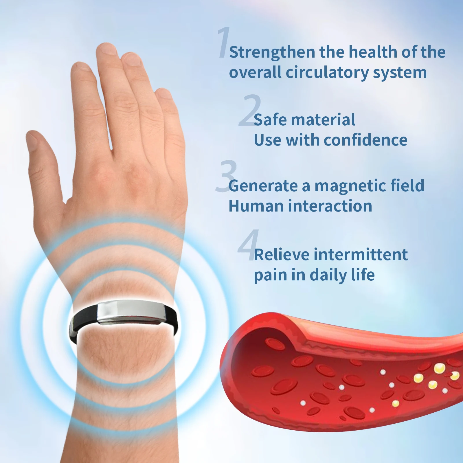 Blood Sugar Control Ring Relieve Diabetes Improve Sleep Dizziness Anti Hypertension Relax Stress Blood Glucose Regulate Bracelet