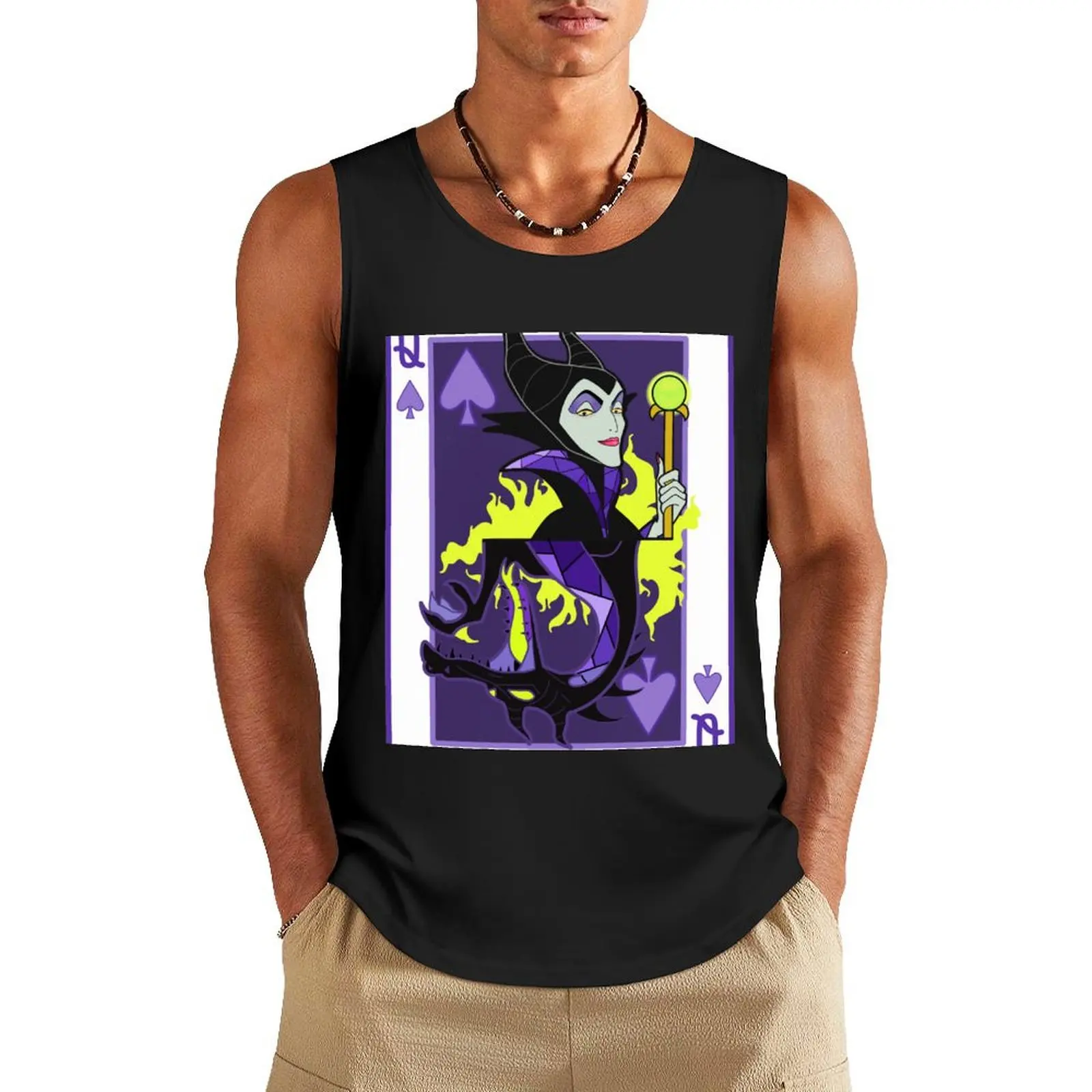 

Devil Queen of Spades Tank Top sports suits gym shirts