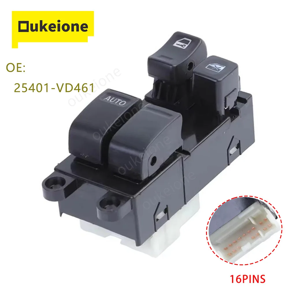 

Electric Master Power Window Control Switch for Nissan SAFARI Y61 25401-VD461 Glass Regulator Controller Button Car Accessories