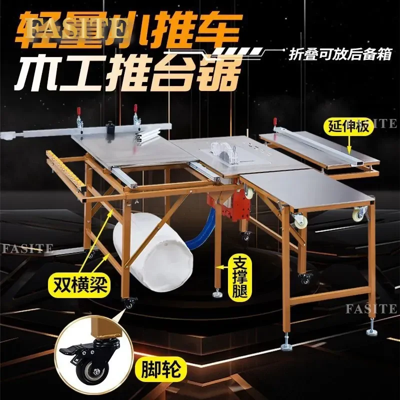 For Folding Woodworking Saw Table Multi-functional Precision Push Table Small Dust-free Workbench for Home Decoration DIY
