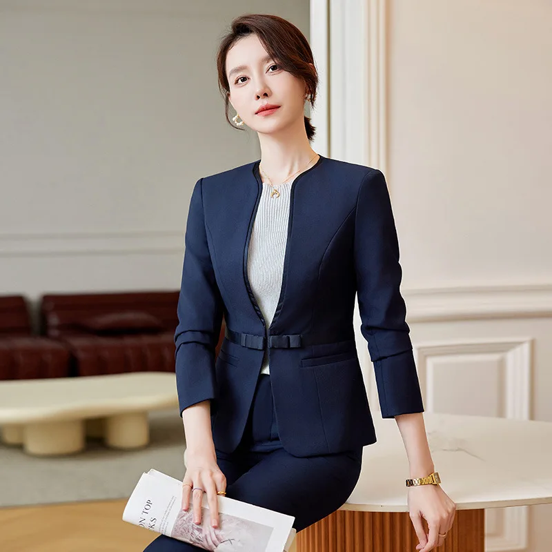 Business Suit Women's High-End Temperament Goddess Temperament Hotel Manager Work Clothes Formal Wear Temperament Jewelry Shop W