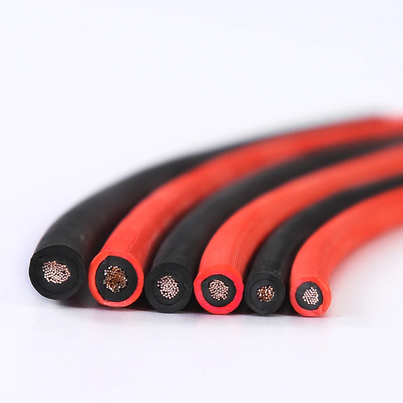 6mm² Solar Photovoltaic Extension Cable Solar System Power Cable Wire Cable For Pv Panels Connection Red Black10AWG