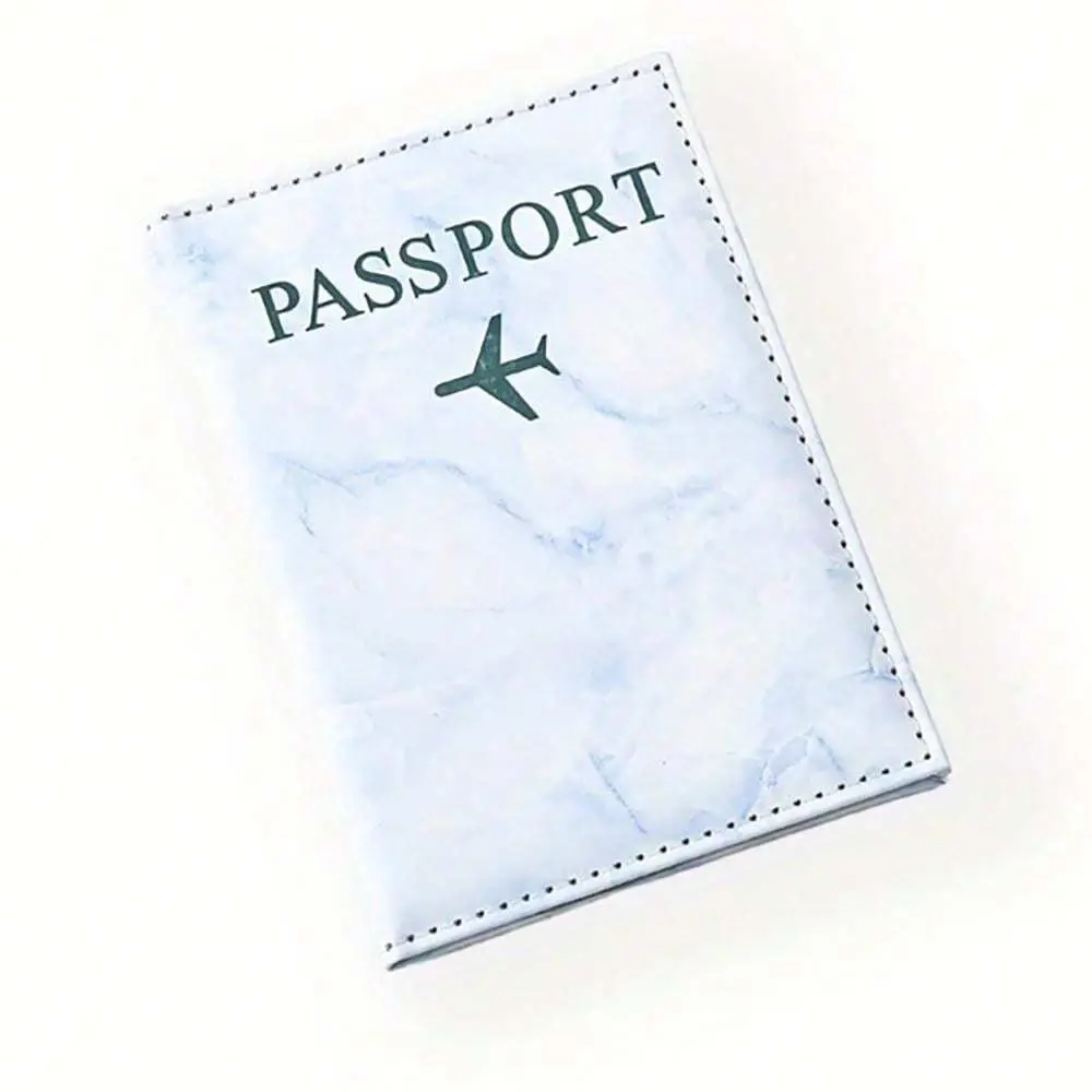 Customized Name Passport Holder Case Women PU Leather Travel Flight Personalized Passport Gift Ticket Storage Holder for Her