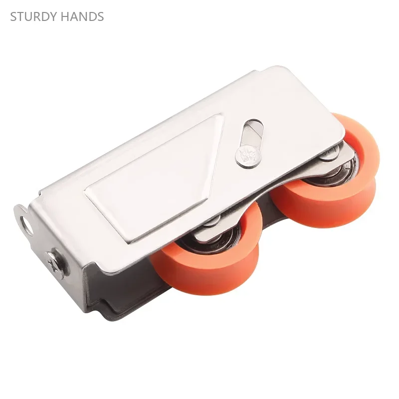 2PCS thickened stainless steel roller aluminum alloy sliding door and window pulley 987 double wheel hardware accessories