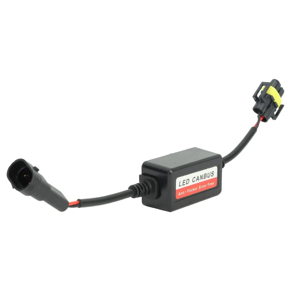 2Pcs 12V Voltage LED Canbus Decoder H8 H9 H11 Compatible Error Free Design Anti Flicker Decoder Anti Flicker Function